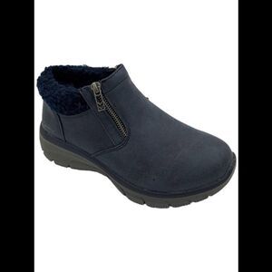 Skechers Easy Going Water Repellent Ankle Boots Social Mode Navy - Medium